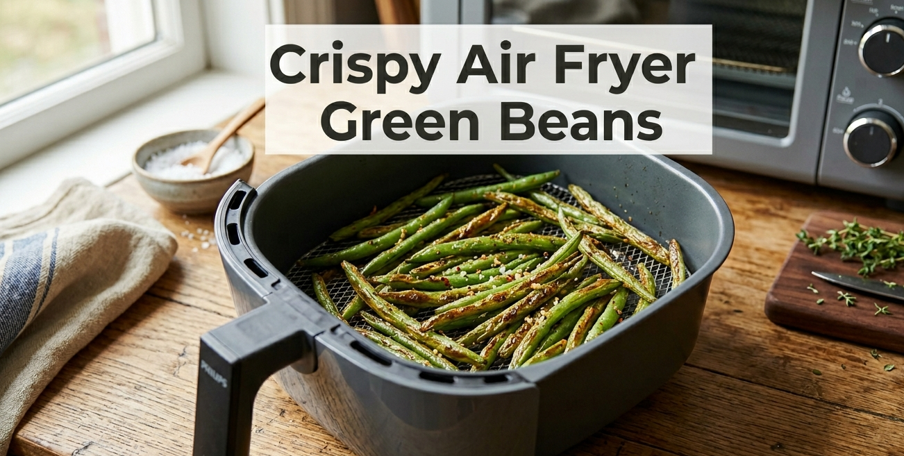 air fryer green beans crispy