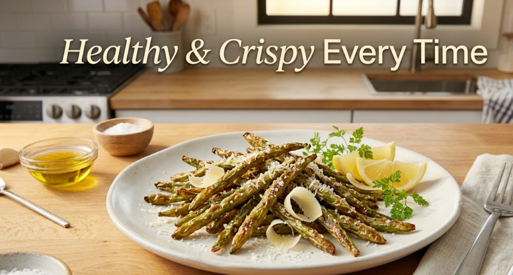air fryer green beans crispy